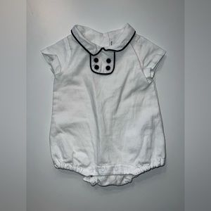 Janie and Jack Linen Collared one-piece